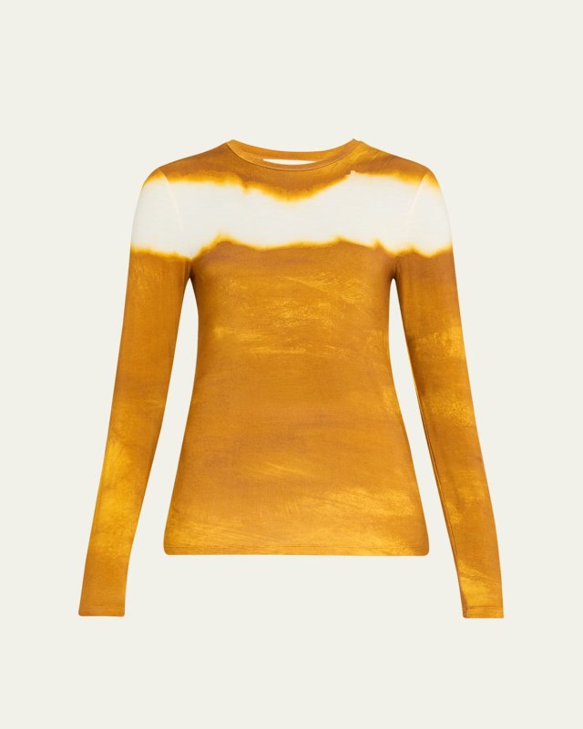 Painted Stripe Long Sleeve Jersey Top